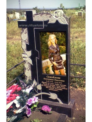 Памятник с фотокерамикой №11 — ritualum.ru Памятник с фотокерамикой №11 — ritualum.ru